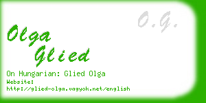 olga glied business card